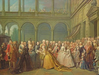 La Reunión en Neuhaus en Bohemia, 24 de mayo de 1737